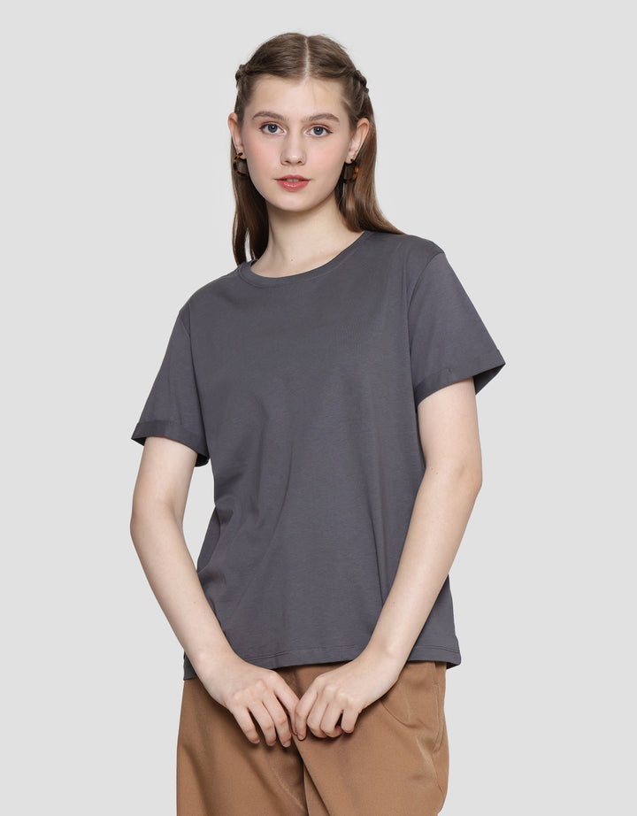 Connexion Enzim Tangan Roll Up Kaos Lengan Pendek Wanita