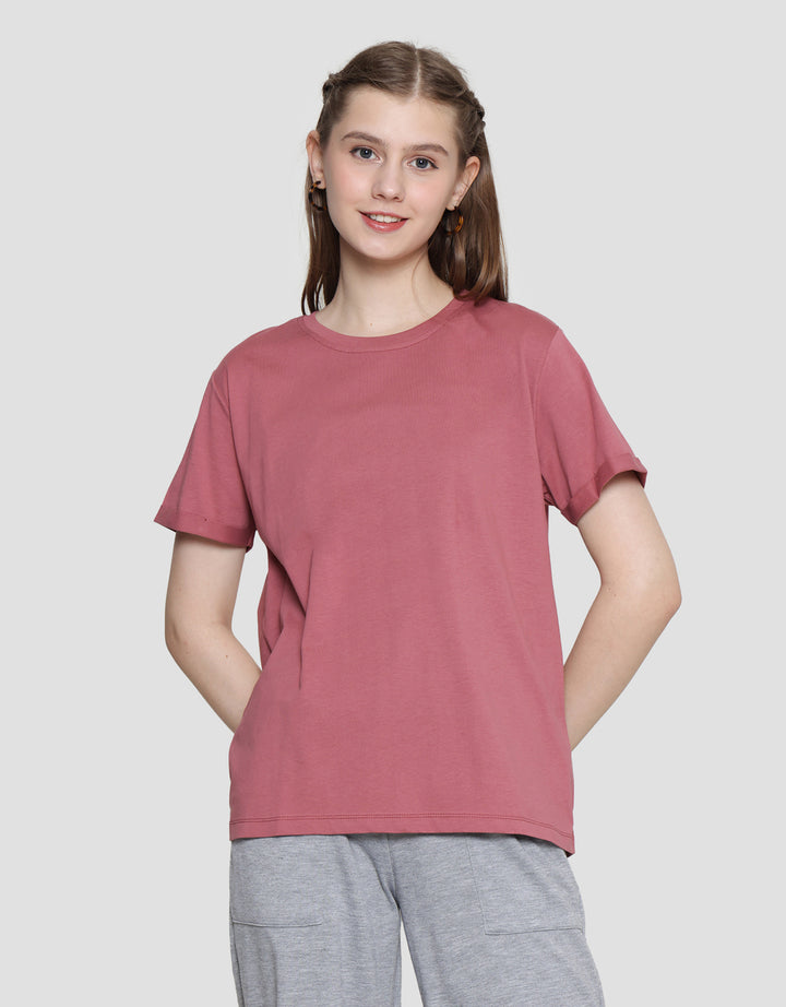 Connexion Enzim Tangan Roll Up Kaos Lengan Pendek Wanita