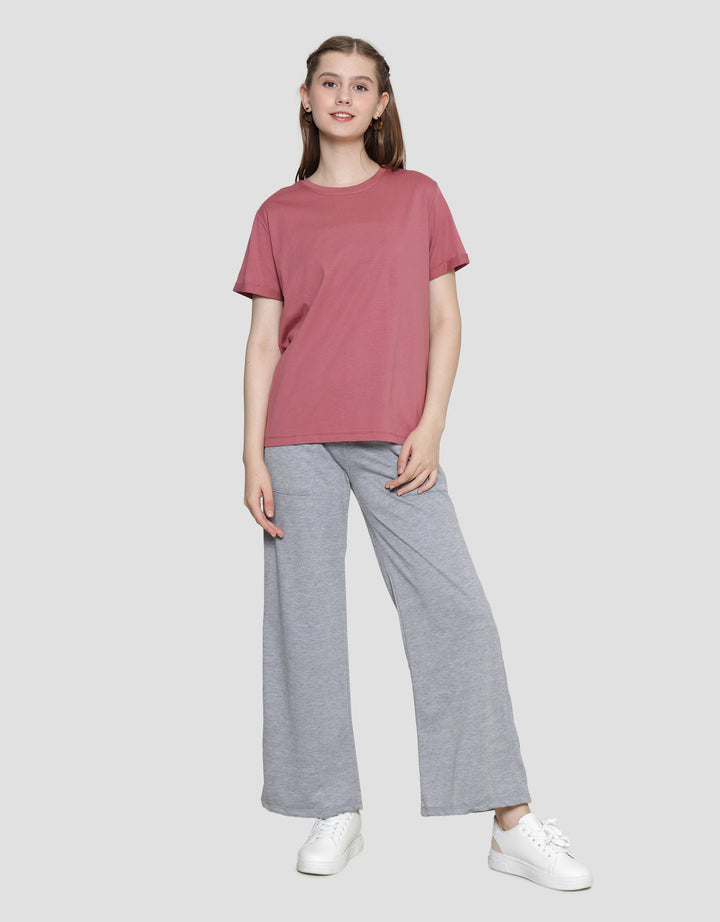 Connexion Enzim Tangan Roll Up Kaos Lengan Pendek Wanita