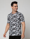 T Zone Short Sleeve T-Shirt Print Aop Army Coll