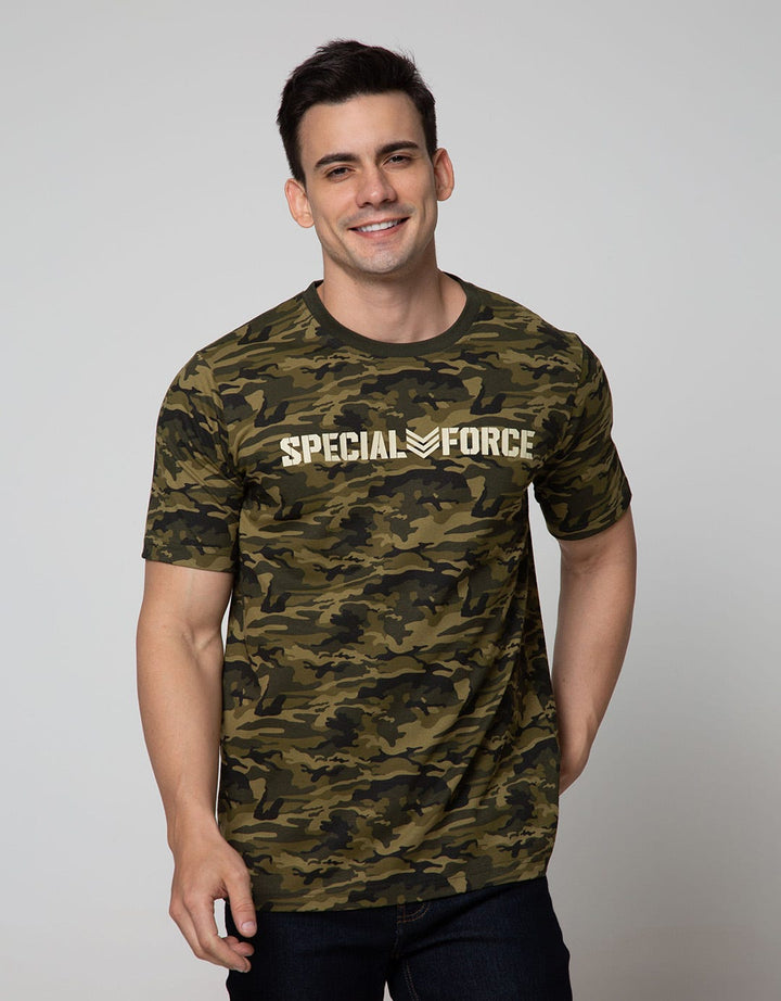 T Zone Short Sleeve T-Shirt Print Aop Army Coll Camo Special Force