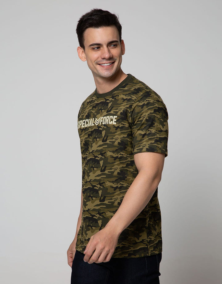 T Zone Short Sleeve T-Shirt Print Aop Army Coll Camo Special Force