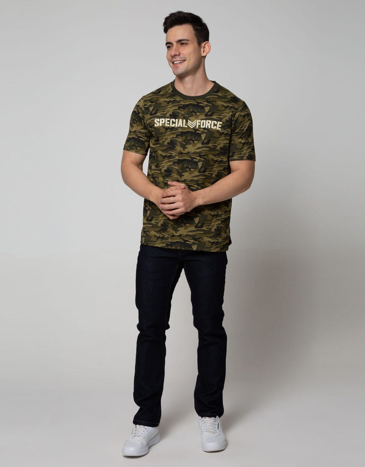 T Zone Short Sleeve T-Shirt Print Aop Army Coll Camo Special Force