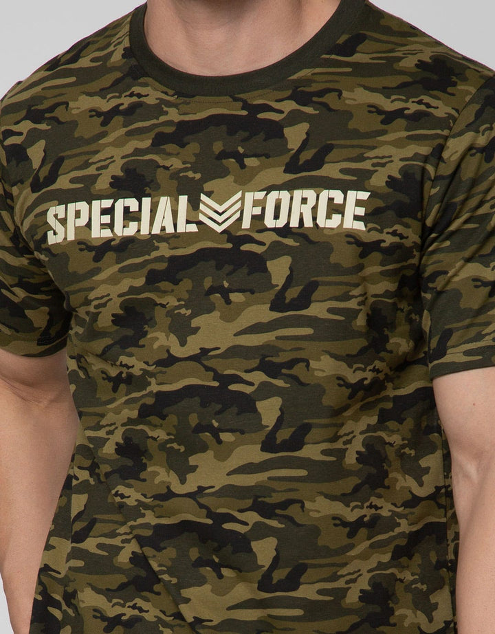 T Zone Short Sleeve T-Shirt Print Aop Army Coll Camo Special Force