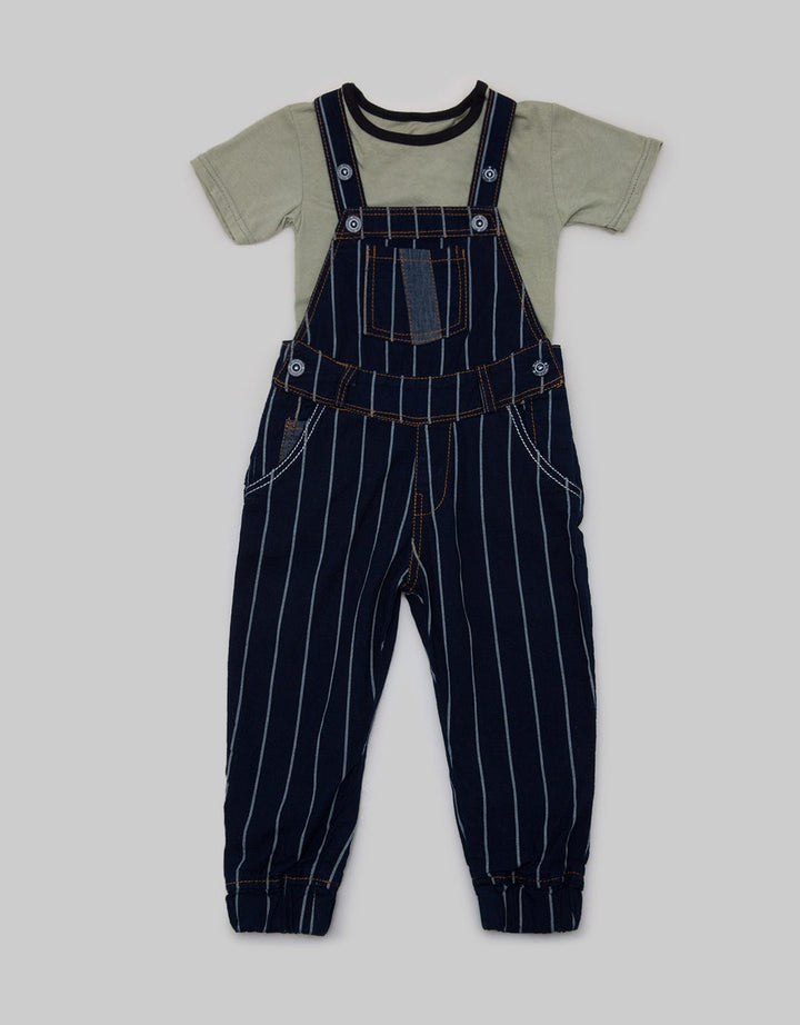 Hipofant Overall Jumpsuit Anak Luna Jean Salur Besar