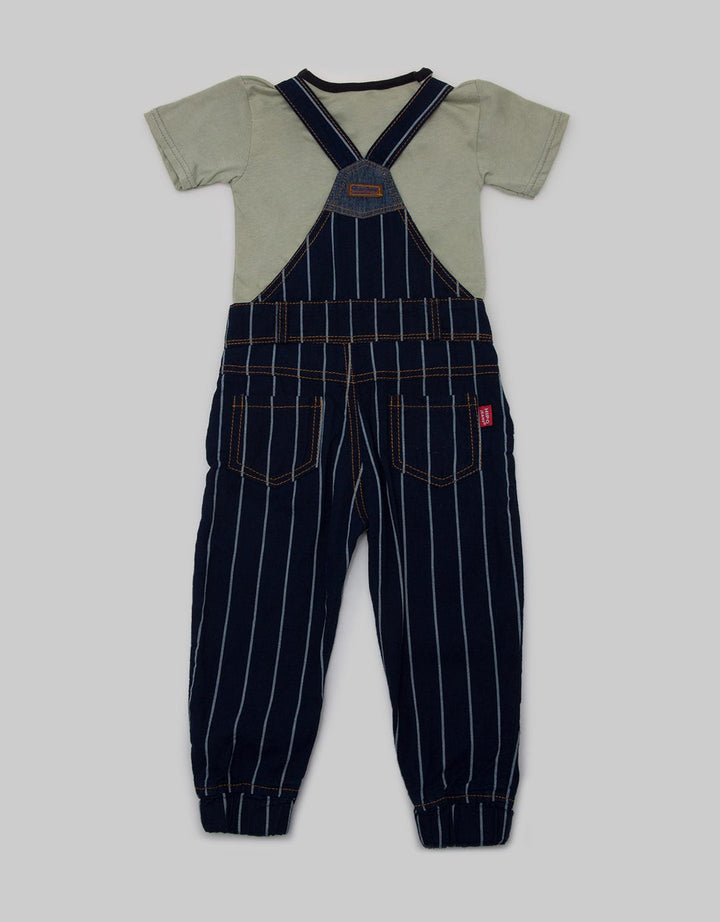 Hipofant Overall Jumpsuit Anak Luna Jean Salur Besar