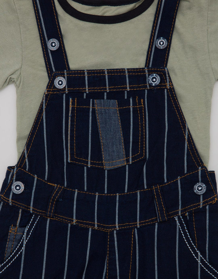 Hipofant Overall Jumpsuit Anak Luna Jean Salur Besar