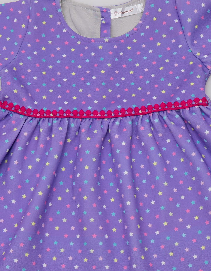 Hipofant Dress Bayi Elsa Scuba Bintang