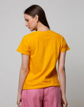 Details Short Sleeve T-Shirt Photoprint Flower In Square Background