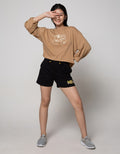 Details Sweatshirt With Modern Art Print