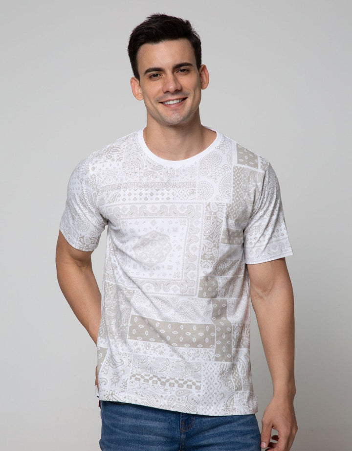 T Zone Short Sleeve T-Shirt Batik Fullprint 1