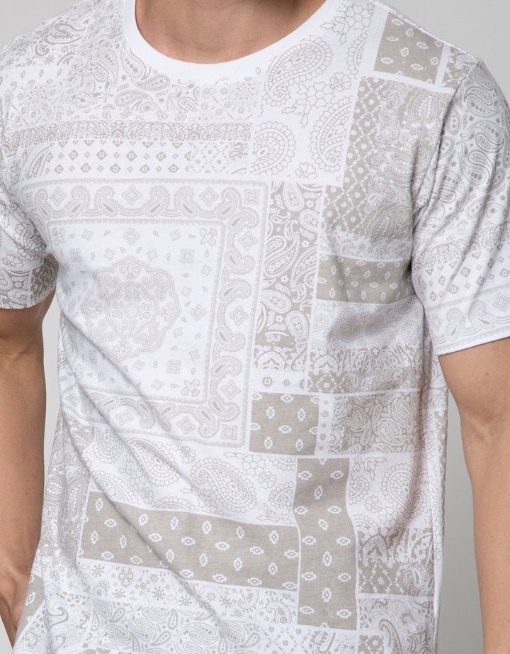 T Zone Short Sleeve T-Shirt Batik Fullprint 1