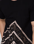 T Zone Short Sleeve T-Shirt Batik Print Sleeve 1