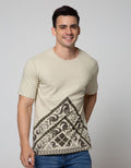 T Zone Short Sleeve T-Shirt Batik Print Sleeve 1