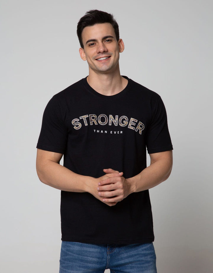 T Zone Short Sleeve T-Shirt Print Army Coll Stronger