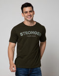 T Zone Short Sleeve T-Shirt Print Army Coll Stronger