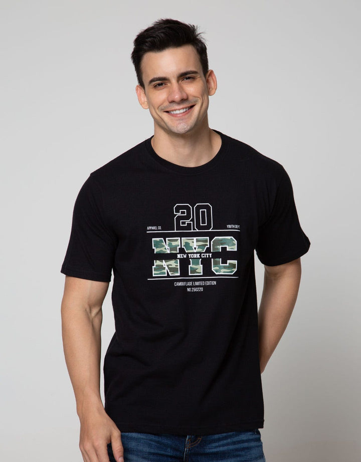 T Zone Short Sleeve Tshirt Print Army Coll