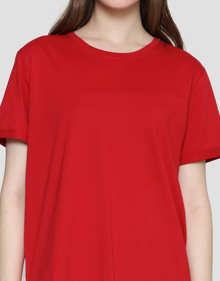 Connexion Enzim Tangan Roll Up Kaos Lengan Pendek Wanita