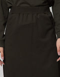 Details: Midi Skirt Knit Terry With Strap 