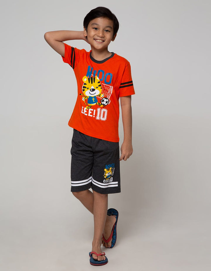 Little M Top - Bottom Set Reg Animal Aplikasi Bordir