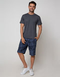 Nevada Short Pants Rib Print Nz-11447 Rbpm01:Frost Grey:S:Print:Short Pants