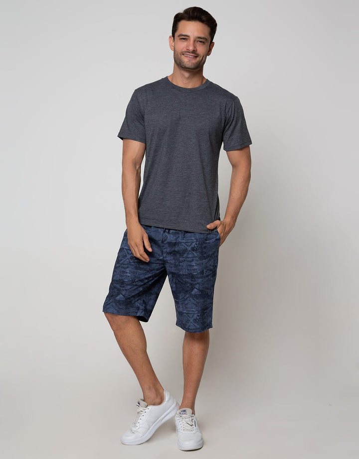 Nevada Short Pants Rib Print Nz-11447 Rbpm01:Frost Grey:S:Print:Short Pants