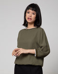 Connexion Blouse 78 Sleeve Vsc Combi Twill Tape Neck Hand