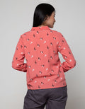 Connexion Long Sleeve Shirt Print Flower V-Neck