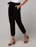 Connexion Ankle Pants With Half Elastic Hem Bottom