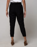 Connexion Ankle Pants With Half Elastic Hem Bottom
