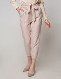 Connexion Ankle Pants With Half Elastic Hem Bottom