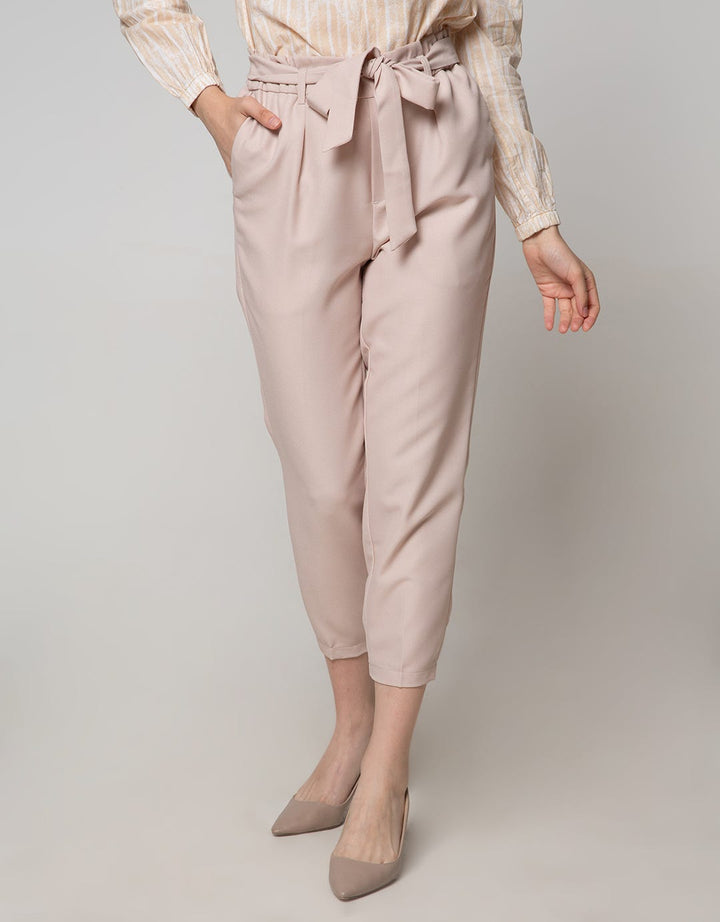 Connexion Ankle Pants With Half Elastic Hem Bottom