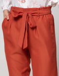 Connexion Ankle Pants With Half Elastic Hem Bottom