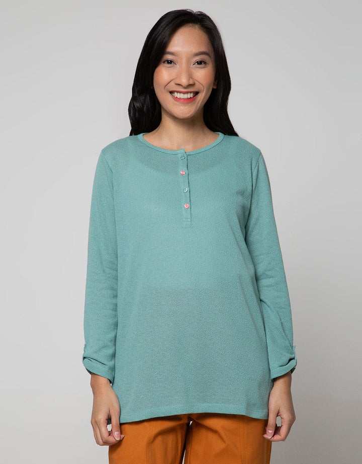 Connexion Long Sleeve T-Shirt Hanley Kulit Jeruk
