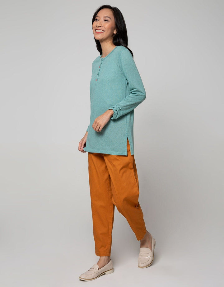 Connexion Long Sleeve T-Shirt Hanley Kulit Jeruk