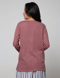 Connexion Long Sleeve T-Shirt Hanley Kulit Jeruk