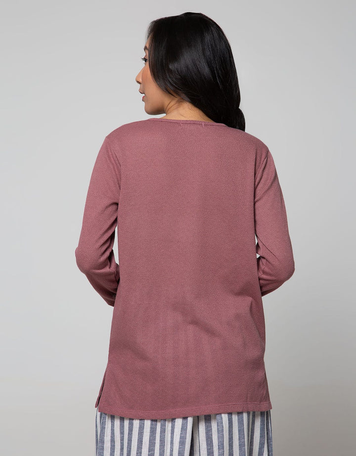 Connexion Long Sleeve T-Shirt Hanley Kulit Jeruk