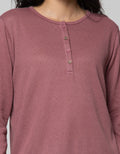 Connexion Long Sleeve T-Shirt Hanley Kulit Jeruk