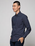 Cole Long Sleeve Shirt Print Us Slim Button Down