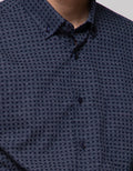 Cole Long Sleeve Shirt Print Us Slim Button Down