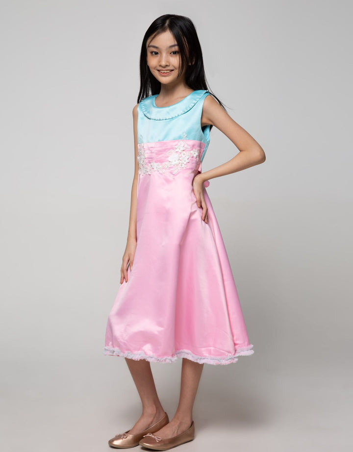Princessa Flami Simple Pink Children's Dress