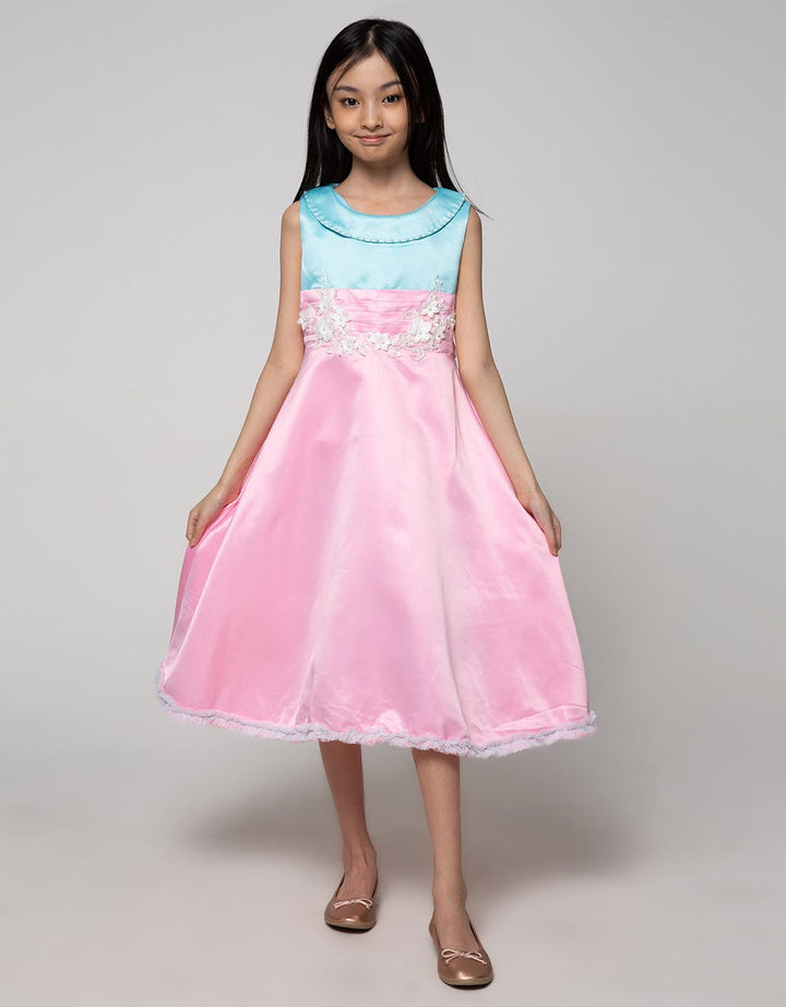 Princessa Flami Simple Pink Children's Dress