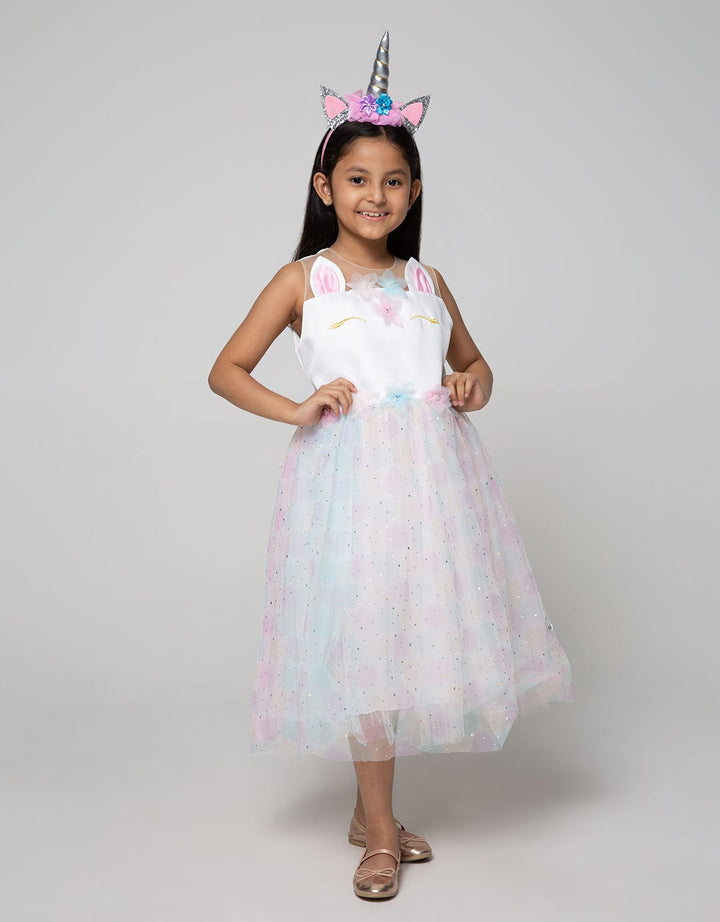 Princessa Flami Dress Anak Unicorn Flower