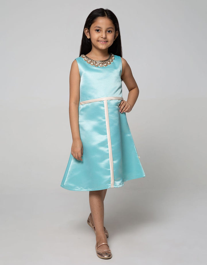 Princessa Flami Satin Children's Dress