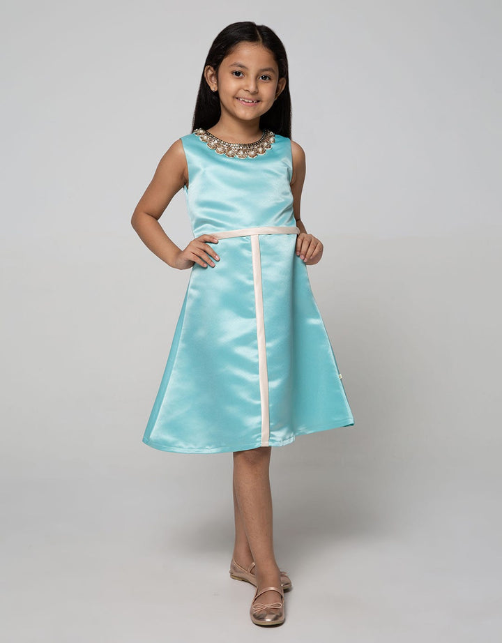 Princessa Flami Satin Children's Dress