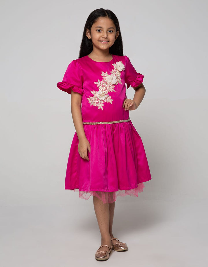 Princessa Flami Satin Children's Dress