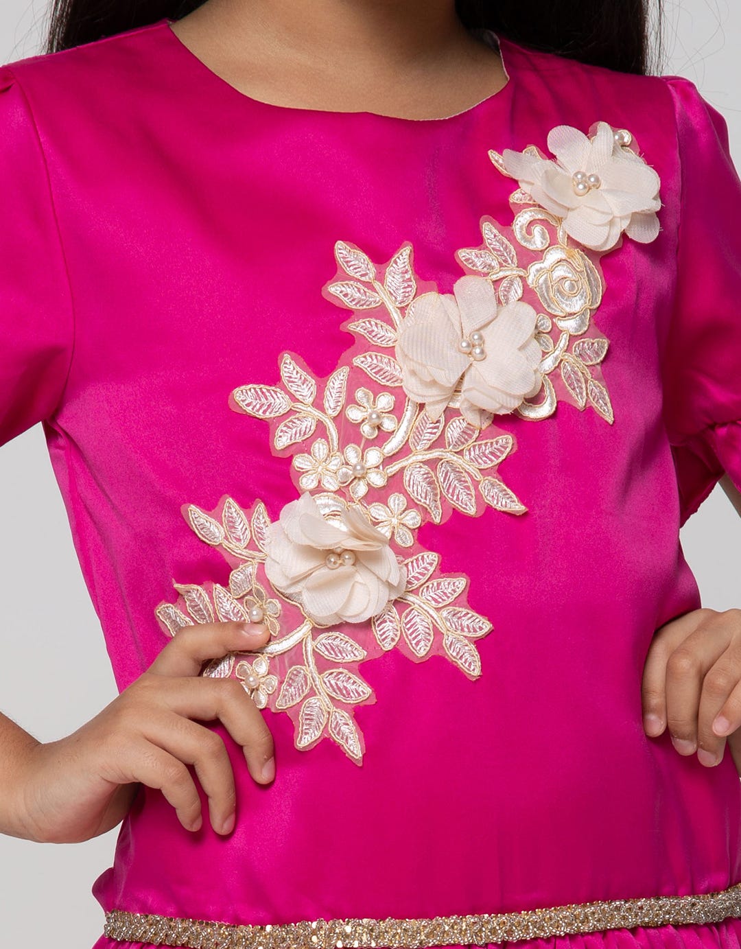Princessa Flami Satin Children's Dress