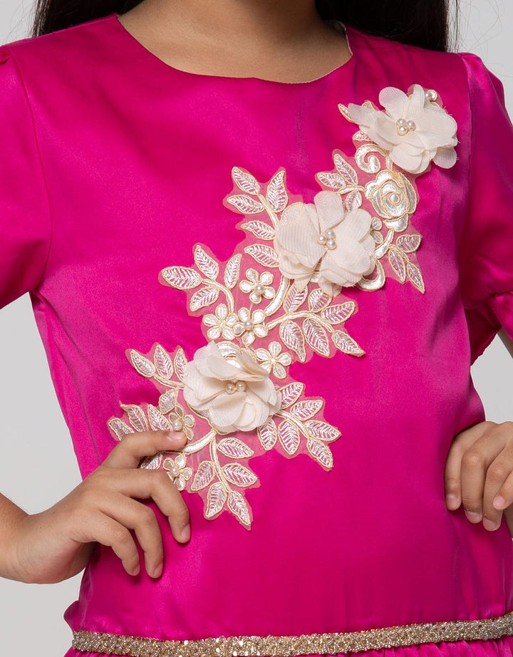 Princessa Flami Satin Children's Dress