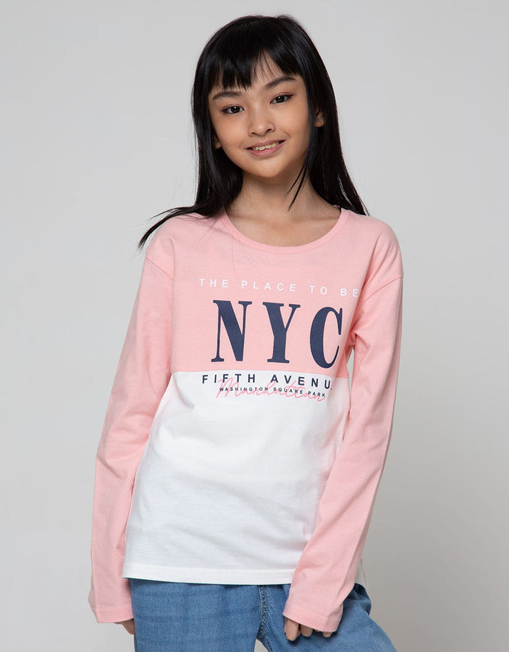 Nevada Long Sleeve T-Shirt Cut And Sewn Nyc Print