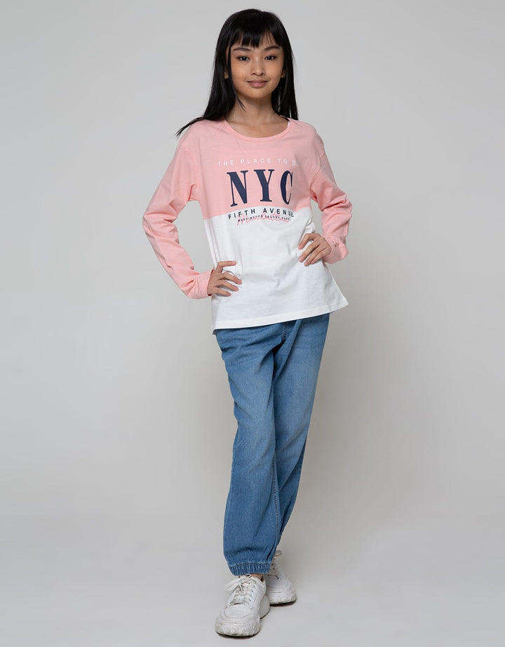 Nevada Long Sleeve T-Shirt Cut And Sewn Nyc Print